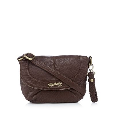 Brown washed cross body